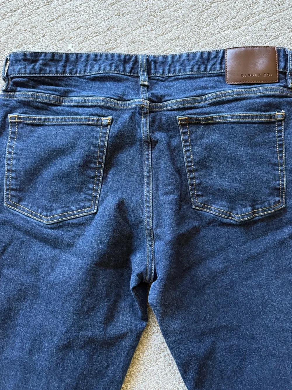 Dapper Boi Slim Skinny Jeans in Dark Blue